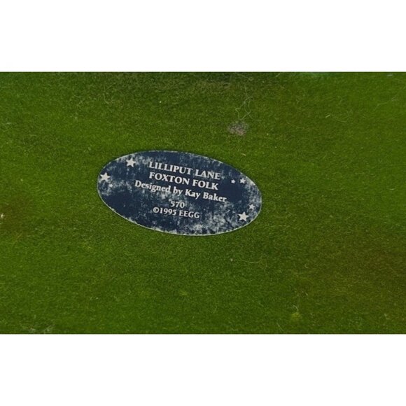 Lilliput Lane Foxton Folk Bookworm Cottage Bookend Kay Baker 1995 Floral Design - Picture 4 of 12